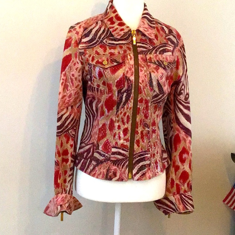 Italian cotton and elastane summer jacket